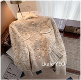 Autumn And Winter 2025 Elegant Korean Version Women Knitted Cardigan Sweater Coat Temperament Versatile Female Sweater Jacket
