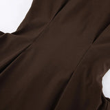 Pbong  Chiffon Loose Shirt For Women Sexy See-Through Ruffles Sleeve Blouse New Summer Chic Fashion Solid Casual Round Neck Shirts