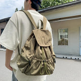 Pbong  Casual Drawstring Backpack for Women and Men Lightweight Outdoor Travel Sports Backpacks College Students Boys Girls School Bag