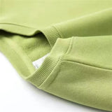 Spring Autumn New Simplicity Solid Loose Hoodies Sweatshirts Long Sleeve Plus Size Pullovers Top Casual Fashion Women Clothing