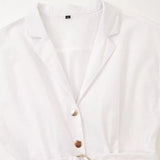Fashion Casual Women Dress With Belt Single Breasted Simple Elegant Summer Long Dress New Casual Chic Female Clothing