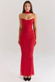 Sexy Two Pieces Sets For Women Strapless Off-shoulder Sleeveless Tops And Elegant High Waist Long Skirt Two Pieces Sets