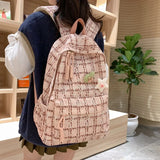Pbong  Girl School Bag Backpack Back Pack For Teenager Women Children Female Pink Schoolbag Primary High Bagpack Class Teens Child Kids（No hanging accessory）
