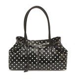 Women's Polka Dot PU Leather Handbags Retro Sweet Daily Casual Dating Short Handle Tote Bag New Trend Shoulder Bags