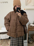 Winter Warm Cute Parkas Women Long Sleeve Loose Preppy Style Sweet Coat Casual O Neck Thick Soft Vintage New Cotton Jackets