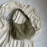 Pbong  Soft Design Cloth Small Shopper Shopping Underarm Bags Lady Shoulder Bag for Women Trend Fashion Y2K Handbags