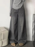 American Y2K Striped Jeans Women High Waist Vintage Harajuku Denim Pant Streetwear Vintage Loose Female Casual Trousers