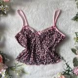 Y2K Women's Daily Backless Clothing Sexy Casual Halter Tops Tight Fitting Lace Maiden Sleeveless Cool Girls Personality Camisole