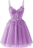 Pbong  Lace Applique Tulle Homecoming Dresses for Teens Sparkly 3D Flower Short Prom Dress Sequin Quinceanera DAMA Dress