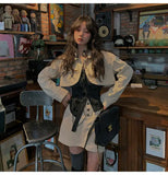 Korean Fashion Designer Butterfly Y2k Fashion Women Shirts Blouses Long sleeve Top Elegant Youth Clothing Sexy Shirt