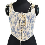 Lolita Shirt Women Sexy Corset Top Fashion Waist Trainer Bustiers Blusas Y2k Body Shaper Ladies Underbust Camis Woman Clothing