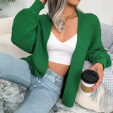 long crochet cardigan Women Cardigan Open stitch Sweater Hollow out Long Sleeve cardigan for women autumn solid outwear clothes
