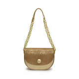 Pbong  Fashionable Mini Crossbody Bag Single Shoulder Retro Vintage Commuter Lipstick Bag Soft PU Material City Simple Style