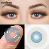 Natural Colored Contacts Lenses for Eyes 2pcs Brown Lenses Blue Eyes Lenses Yearly Beautiful Pupil Eyes Contact Lenses