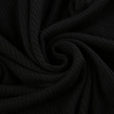 Black Knit Skinny Long Sleeve Dress