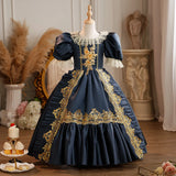 Children's Victorian Historical Dress 18th Century Rococo Party Princess Dresses for Girls