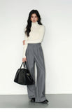 Multicolor Office High-waisted Wide-leg Suit Pants Women's 2025 Autumn Loose and Drape Casual Straight Mopping Trousers