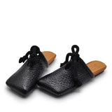 Square Toe Slippers Women Flats Mules Shoes for Woman Sandals New Casual Flip Flops Slingback Fashion Retro Dress Mujer Slides
