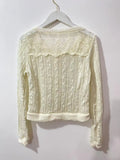 Last One Japan Liz Lisa Lace Knitted Long Sleeve Cardigan Sweater