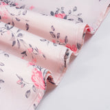 Pbong  Holiday Fashion Floral Printed Lace Patchwork Strap Dress Women's Elegant Slimming A-Line Woven Outfits Summer Long Sundress New