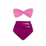 Push Up Bikini Set With Cover Up Sexy Swimwear Women Patchwork Swimsuit High Waist Biquini Female Bathingsuit Bodysuit Beachwear