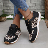 Pbong  Women's Jogging Sneakers Summer Casual Walking Trainers Trendy Leopard Print Fashion Comfortable Jogging Casual Tennis Shoes