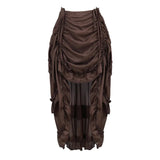Pbong  Simple Pure Color Dance Skirt Midi Skirt Pleated Design Versatile Style for plus Size Women Straight Cut Silhouette