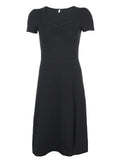Gothic Square Neck Side Split Short Dress