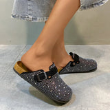 Pbong  Crystal Chunky Outdoors Slippers Shoes Summer Clogs Woman House Slippers Pantofle Luxury Slides Med Beach Designer Flip Flops