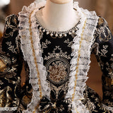Children's Victorian Historical Dress 18th Century Rococo Party Princess Dresses for Girls
