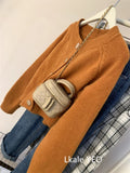 Spring Autumn 2025 Vintage Versatile Lazy Women Cardigan Sweater Coat  Loose Korean Version Female Knitted Sweater Jacket