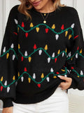 Pbong  Autumn Winter Pullover Black Sweater Colorful Sweet Pullover Loose Christmas Knit Sweaters Knitted Sweater Women Jumpers Tops