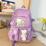 Pbong  Fashion Girls Backpack New Large Capacity Korean Style Women Backpacks Cute Student School Backpack Versatile Women's Bag