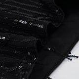 Pbong  Party Clubwear Sparkle Glitter Shorts Sexy Slim-Fitting Sequined Mid-Waisted Shorts Women Summer Fashion Streetwear Ladies
