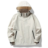 Pbong  Outdoor Thin Hooded Waterproof Jacket Men's Women's Windproof Mountain Climbing Suit Single Layer Rainproof Camping Hiking Down