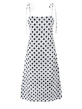 Pbong  White Loose Spliced Printing Dress for Women Square Collar Sleeveless French Vacation Dresses Female Summer Fashion