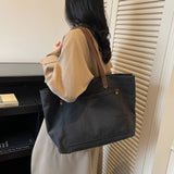 Pbong  Korean Canvas Shoulder Bags for Women New in High Quality Tote Bag Woman Fashion Totebag Female Handbags Ladies Hand Bag black bag tote bag