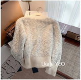 Autumn And Winter 2025 Elegant Korean Version Women Knitted Cardigan Sweater Coat Temperament Versatile Female Sweater Jacket