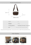 Pbong  Summer Urban Simple Leopard Print Wide Strap Zipper Crossbody Bag Women's Mobile Phone Bag Fashionable Tote Bag Casual Travel