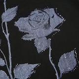 Elegant Strap Flowers Printed Frill Sexy Dress