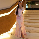 Pbong   Elegant Women Printed Long Dress Fashion Half Sleeve V-neck Floral Cinched Waist Female Dresses Summer Lady Robe New