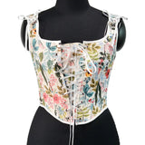 Satin Bandage Waist Trainer Body Shapers Women Corset Fashion Slimming Tank Top Sexy Shapewear Woman Clothes Fajas Streetwear