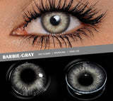 Colorcon 1 Pair Natural Contact Lenses Colored Contact Lenses with Degree Myopia Lenses Brown Eye Lenses Gray Lenses
