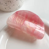 8CM Colorful Semicircle Acrylic Hair Clip Hairpins Women Hair Crab Hair Claws Women Make Up Washing Tool Hair Accessories ﻿