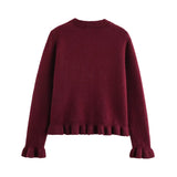 2025 New Women's European & American French Design Sweaters Female Elegant Simple Layered Decoration Versatile Knitted Cardigans
