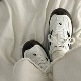 Pbong  Original Niche Retro De Training Shoes Women's New Breathable White Walking Sneakers Versatile Casual Board Trainers Footwear