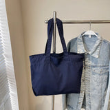 Japanese Canvas Women Shoulder Shopper Bag Female Student Book Tote Bags Large Blank Fashion Cotton Cloth Woman Handbags