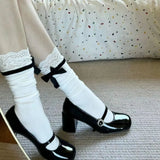 Spring Summer New Sweet Gothic Hollow Lace Japanese Breathable Socks