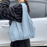 Japan Kpop Canvas Ladies Shoulder Bags High Quality Women's Handbag Large Eco Tote Shopper Bag Designer Shoppers Ladies Hand Bag
