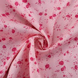 Pbong  Elegant Printed A Line Dresses for Women V Neck Puff Sleeve High Waist Patchwork Single Breasted Slit Dress Female